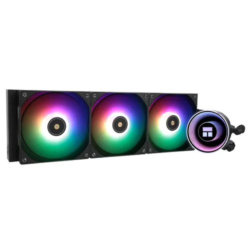 Vista 8 de Thermalright Frozen Notte 120 ARGB - Enfriador de CPU líquido negro con ventilador ARGB de 120 mm y PWM - Hasta 2000 RPM, para AMD/AM4/AM5, Intel
