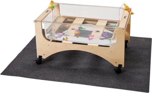Vista 2 de Jonti-Craft 8440JC - Tapete de mesa sensorial pequeño, gris, 58 x 45 pulgadas