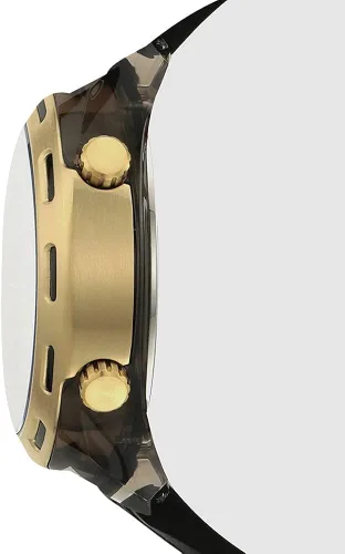 Vista 15 de Diesel Crusher Digital para hombre tamaño de caja de 1811in reloj de nailon dorado correa Oro Correa