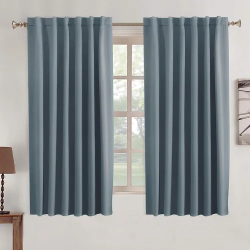 Vista 29 de Turquoize Cortinas Opacas con Aislamiento Térmico Paneles de Tratamiento de Ventanas con Bolsillo para Barra Paneles de Ventana para Ventanas