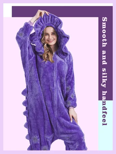 Vista 4 de Magicalani Unisex Adult Animal Onesie Pajamas, Women's and Men's Anime Cosplay Sleepwear, One Piece Halloween Costume
