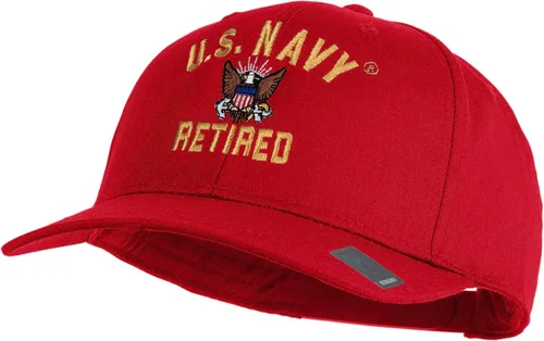 Vista 7 de e4Hats.com Gorra bordada militar retirada de la Marina de los EE