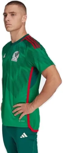 Vista 2 de adidas Camiseta de fútbol mexicano para hombre, Verde