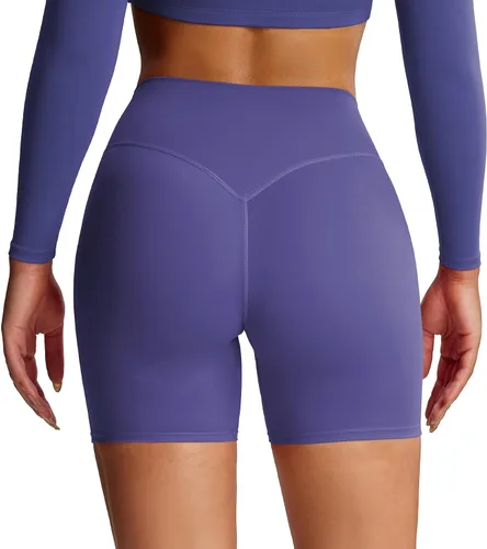 Vista 32 de Aoxjox Pantalones cortos Metamorph Deep V de 6" Azul (Cascade Blue)