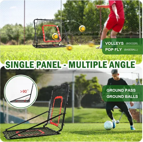Vista 4 de BaseGoal Baseball and Softball Rebounder Net,Baseball Rebounder,Volleyball Rebounder,Pitch Back Net,Multi-Sport Training Rebound Screen,with
