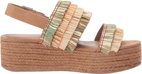 Vista 6 de Chino Lavandería Zuzu sandalias de cuña de alpargata para mujer