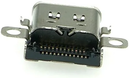 Vista 4 de Puerto de carga de repuesto original USB C Type-C SYNC y enchufe de cargador de alimentación para consola Nintendo Switch