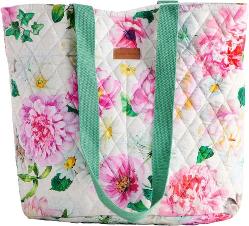 Vista 51 de Bolsas de compras Maison d' Hermine Bolsa de lona acolchada con bolsillos con cremallera Bolso pequeño reutilizable Bolsa de comestibles