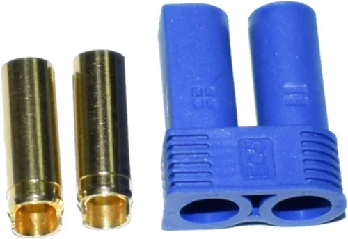 Vista 2 de 8 pares de conectores de batería EC5, conector Ec5 macho/hembra de 0.197 in, conector de bala dorada para dispositivo de batería RC ESC LIPO