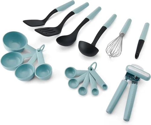 Vista 2 de KitchenAid Juego universal de herramientas y artilugios, 16 piezas, agua mineral