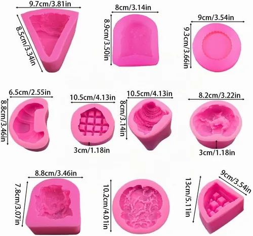 Vista 3 de Zcargel Molde de silicona para pan, gofres 3D, pastel de fondant, molde de chocolate, molde para hornear, molde de chocolate con leche, decoración