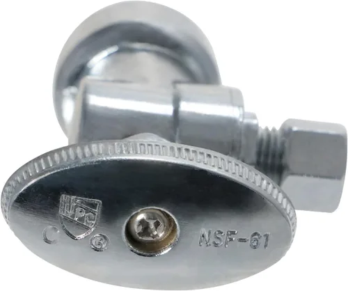 Vista 3 de XFITTING Válvula de compresión OD de 1/4 pulgadas x 1/2 pulgada, válvula de ángulo de ajuste a presión, 30-1-7 = 2XX, 2 piezas