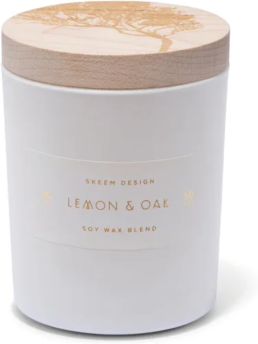 Vista 7 de Skeem Print Block - Vela perfumada de cítricos y aceitunas, mezcla de oliva, cítricos, higos y madera de cedro, cera de soja, aceites totalmente