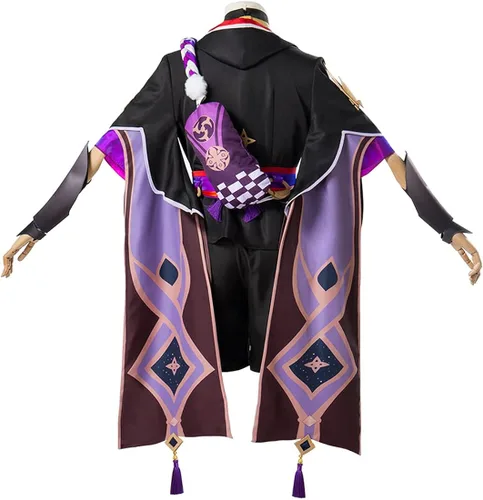 Vista 2 de FINER SHOP Disfraz de cosplay Genshin Impact Scaramouche Cosplay traje de ropa de traje de juego de rol trajes de Halloween - XS