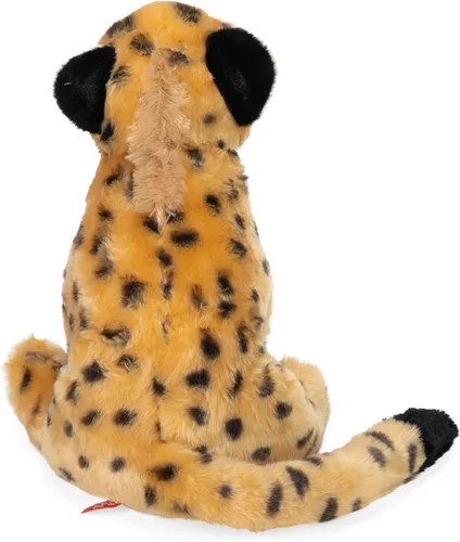 Vista 4 de Wild Republic Cheetah, Cuddlekins, animal de peluche, 12 pulgadas, regalo para niños, juguete de peluche, botellas de agua recicladas (23852)