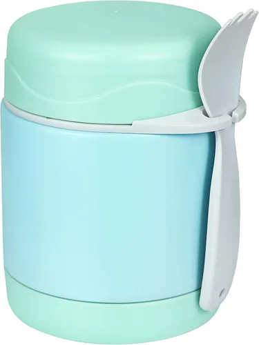 Vista 19 de Termo de sopa de 10 onzas para comida caliente para niños, tarro de comida aislado, contenedor térmico de almuerzo de comida caliente, caja de Negro
