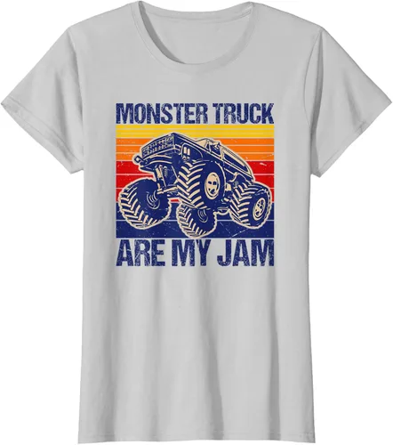 Vista 23 de Monster Truck Are My Jam For Monster Truck Lovers - Camiseta para hombres y niños, Blanco