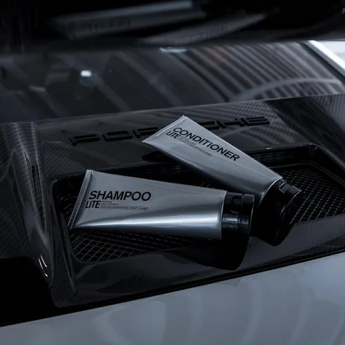 Vista 4 de Patricks SH Lite Shampoo - Notas de sándalo, violeta - Tratamiento de pérdida de cabello, fórmula para crecimiento y crecimiento del cabello