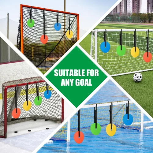 Vista 11 de 4PCS Soccer Goal Target, 6" Discs with Adjustable Extra-Long Strips