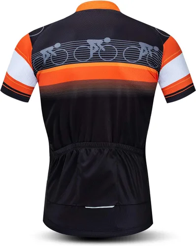 Vista 67 de Weimostar Hombre Ciclismo Jersey Manga Corta Bicicleta Ropa Multicolor Diamante