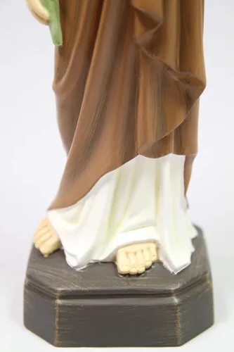 Vista 6 de Vittoria Collection Figura de escultura italiana de San José con niño de 16 pulgadas, hecha en Italia