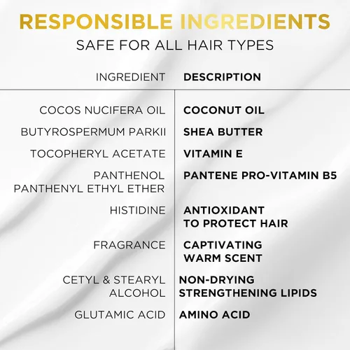 Vista 9 de Pantene Pro-V Miracles Curl Define & Shine Coconut + Shea 1 Minute Miracle Conditioner 10.9 FL OZ