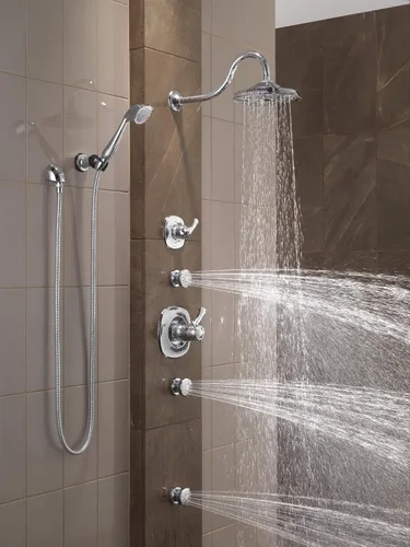 Vista 2 de DELTA FAUCET -FAUCET 50102-KS Spray de montaje superficial/chorro de cuerpo, acero inoxidable negro