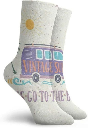 Vista 2 de GULTMEE Calcetines de compresión divertidos para mujeres y hombres, lo mejor para circulación, correr, atletismo, enfermera, viajes