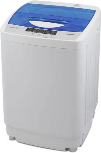 Vista 8 de Panda Lavadora portátil, lavadora compacta de carga superior de 1.38 pies cúbicos, totalmente automática con tambor de acero inoxidable y bomba