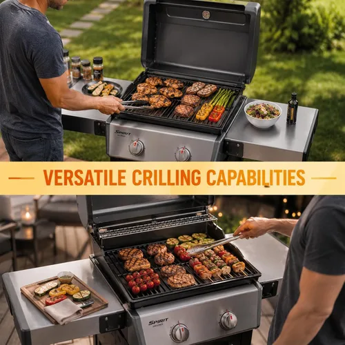 Vista 7 de Kit de parrilla de hierro fundido para parrillas de gas Weber Spirit 200