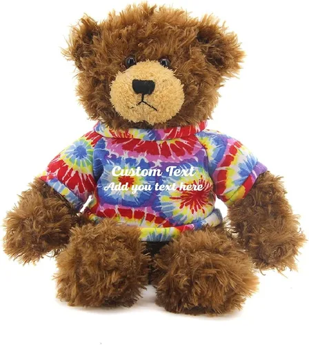 Vista 10 de Oso Brandon de chocolate personalizado – Juguete de peluche personalizado de 12 pulgadas – Regalo perfecto de oso personalizado para graduación, San