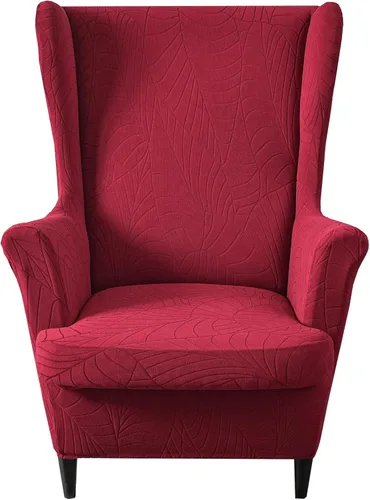 Vista 30 de HZDHCLH Fundas para silla de ala de 2 piezas, fundas de silla de ala de elastano elásticas para sillón del salón, fundas lavables para sofá