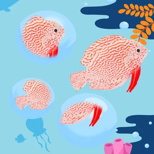 Vista 5 de gootrades 3 piezas de peces flotantes artificiales para decoración