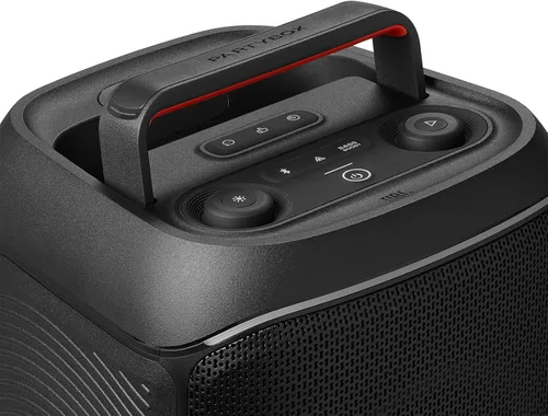 Vista 9 de JBL PartyBox Club 120 - Altavoz portátil para fiestas con mango plegable, potente sonido JBL Pro, espectáculo de luces futurista, hasta 12 horas