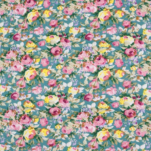 Vista 5 de Green Fat Quarters - Paquetes de tela de edredón precortado, 18 x 22 pulgadas (floral verde)