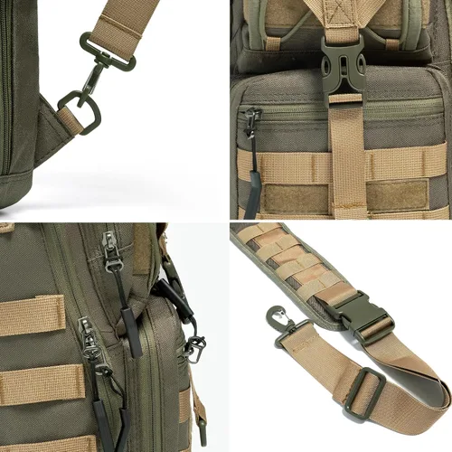 Vista 6 de NICGID Mochila militar táctica Daypack Molle Army Assault Pack Bug Out Bag Viaje Pesca Senderismo Trekking Mochila