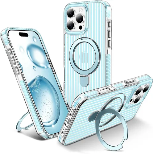 Vista 60 de Funda para iPhone 11 con soporte giratorio de 360°, color negro