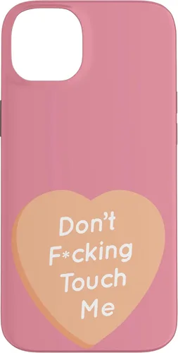 Vista 15 de Don't F Touch Me - Carcasa para iPhone 17, diseño de texto de corazón