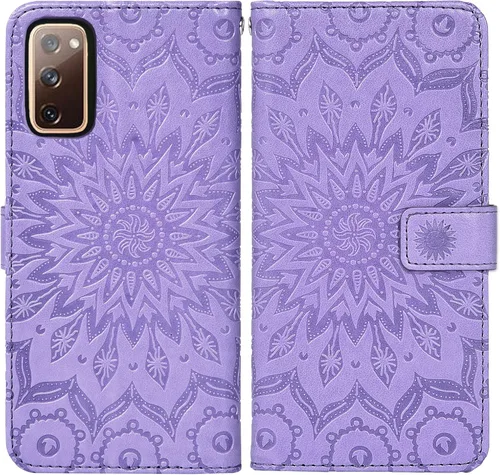 Vista 5 de Funda de teléfono para Samsung Galaxy S20 FE Gaxaly S 20 FE 5G UW 6.5 pulgadas con protector de pantalla de vidrio templado, funda delgada con tapa