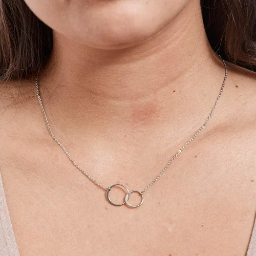 Vista 3 de Dear Ava Collar infinito Regalos para mujeres y niñas Colgante de joyería de plata de ley con tarjeta de corazón Regalo moderno para madrina