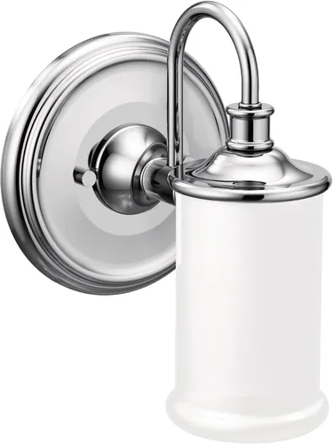 Vista 12 de Moen YB6461ORB Belfield - Accesorio de tocador de baño de doble montaje con 1 luz con vidrio esmerilado, bronce aceitado