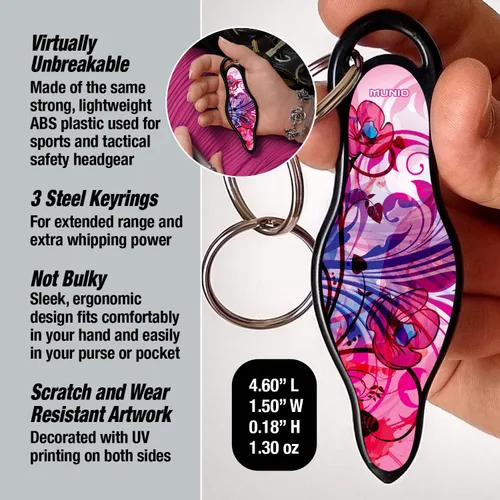 Vista 2 de MUNIO Self Protection Keychain Kubaton, Legal, Can Take on an Airplane, US Made