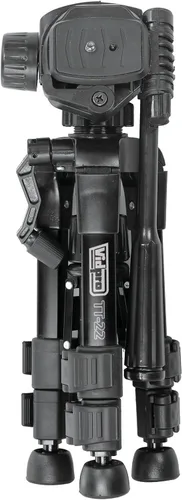 Vista 3 de Vidpro TT-22 - Trípode y estuche macro de mesa de 22 pulgadas de 3 vías con cabeza inclinable y panorámica