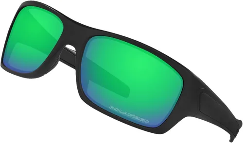 Vista 2 de BroLizard - Lente polarizada para gafas de sol Oakley Turbine OO9263, verde