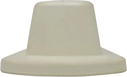 Vista 3 de Shepherd Hardware Cuña de puerta de goma resistente, blanco roto