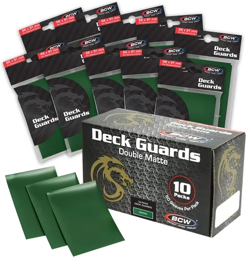Vista 15 de BCW Deck Guard - Fundas dobles mate para tarjetas, caja de 500 unidades (10 paquetes de 50 fundas), sin ácidos, sin PVC, se adapta a tarjetas