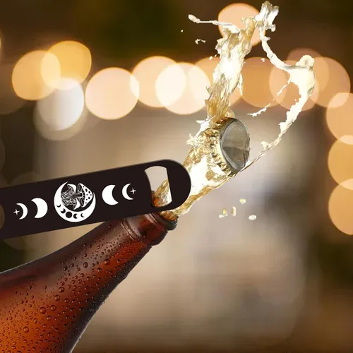 Vista 5 de GLOBLELAND - Abridor de botellas de hongos de fase lunar de 7 pulgadas MUSHROOMS