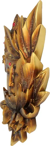 Vista 8 de Design Toscano Esculturas de pared de deidades iluminadas: Guan Yin, 12
