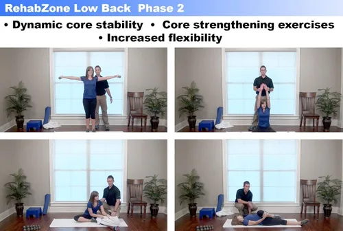 Vista 5 de Lower Back and Core Exercise Plan: programa de ejercicios para hacer en casa para el dolor de espalda baja, respaldo médico.