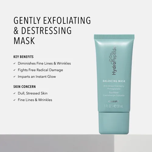 Vista 2 de HydroPeptide Mascarilla equilibrante con granada de arándano, 0.5 onzas líquidas